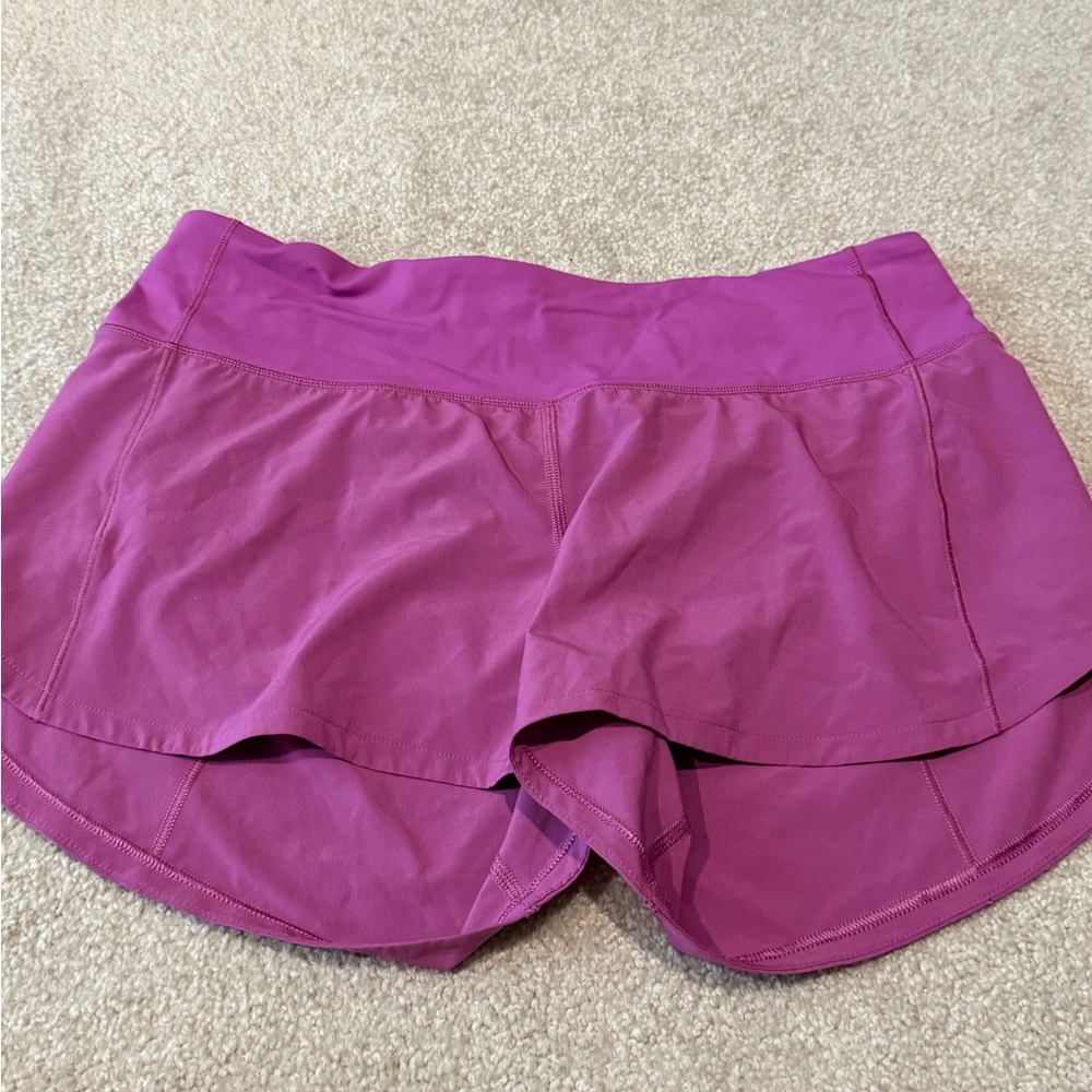 Lululemon Athletica Speed Up Short (Medium Rise) - 4” - Vivid Plum